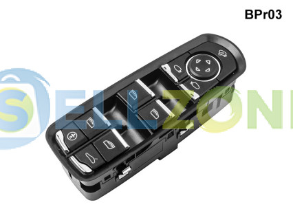 Κονσόλα πολλαπλών λειτουργιών χρωμίου για Porsche Panamera Macan Cayenne - BPr03